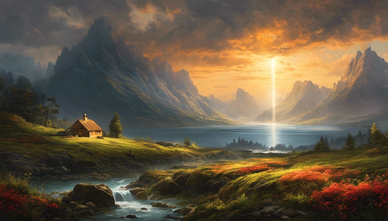 Tempestuous Seas: An Impressionistic Oil Painting