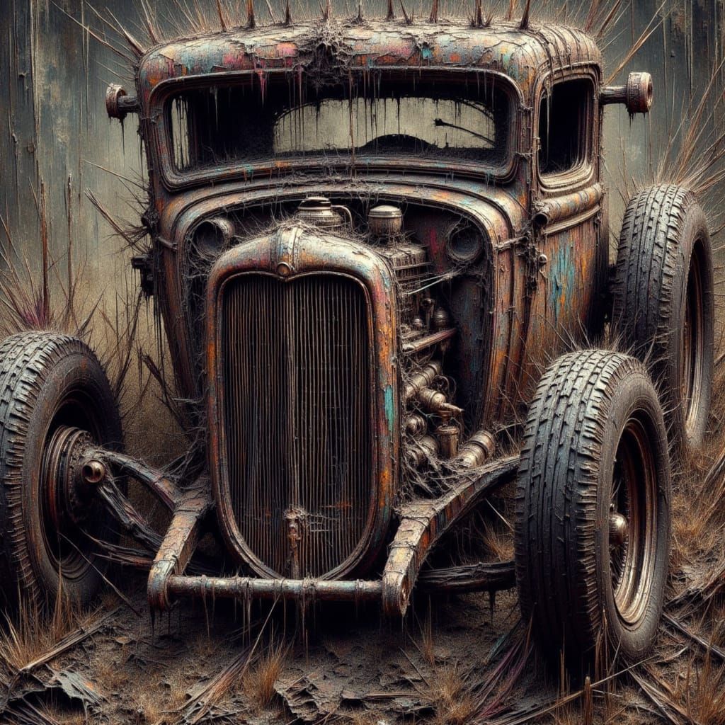 Corroded 1932 Hotrod Coupe