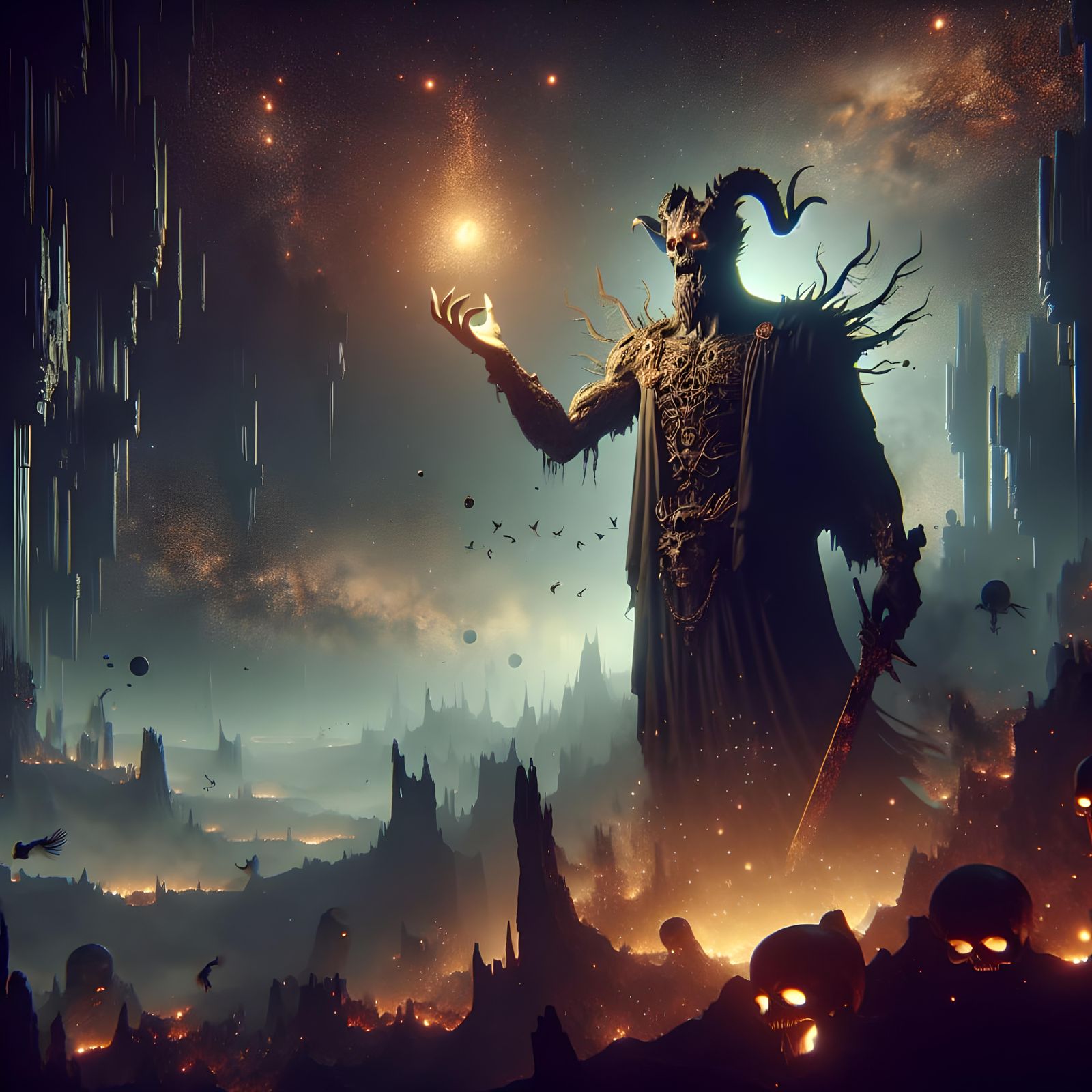 Hades, the powerful and feared god of the underworld in Greek mythology...