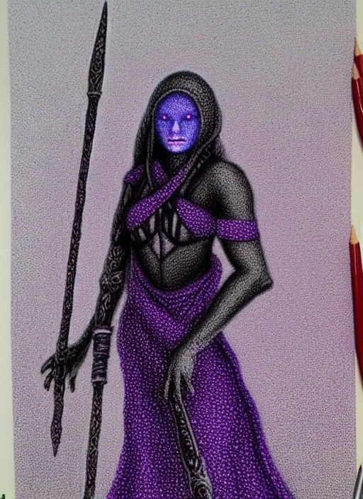 Blind, Female Noble Drow