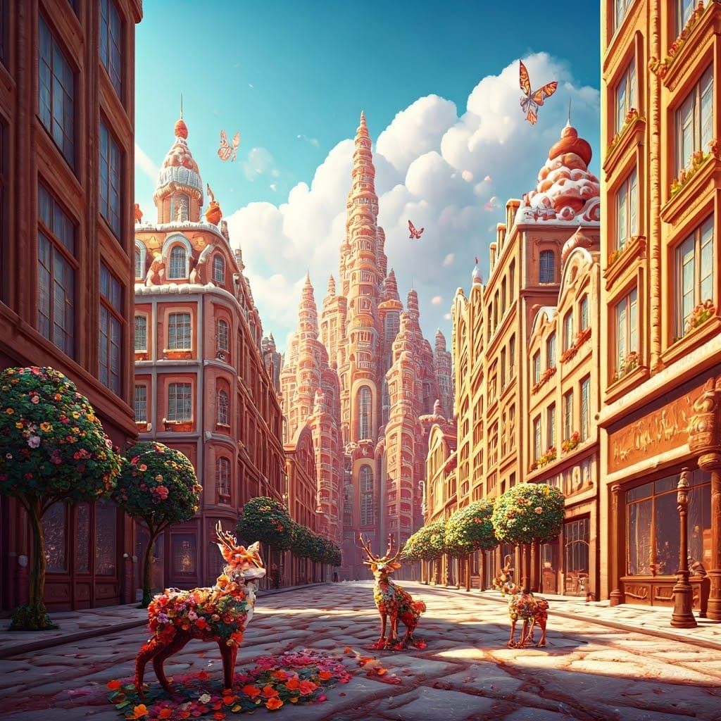 Edible Metropolis: A Whimsical Cityscape in Unreal Engine St...