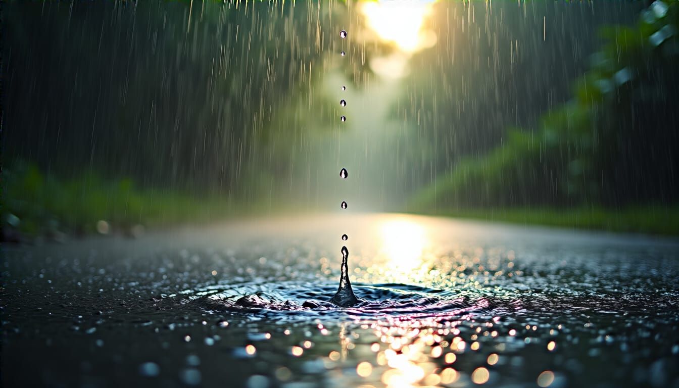 Refreshing Summer Rain: A Moment of Relief