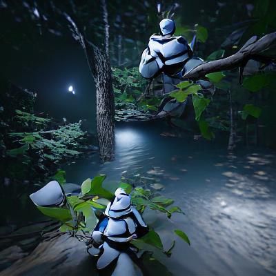 Abandoned Clone Trooper Armor in Forest