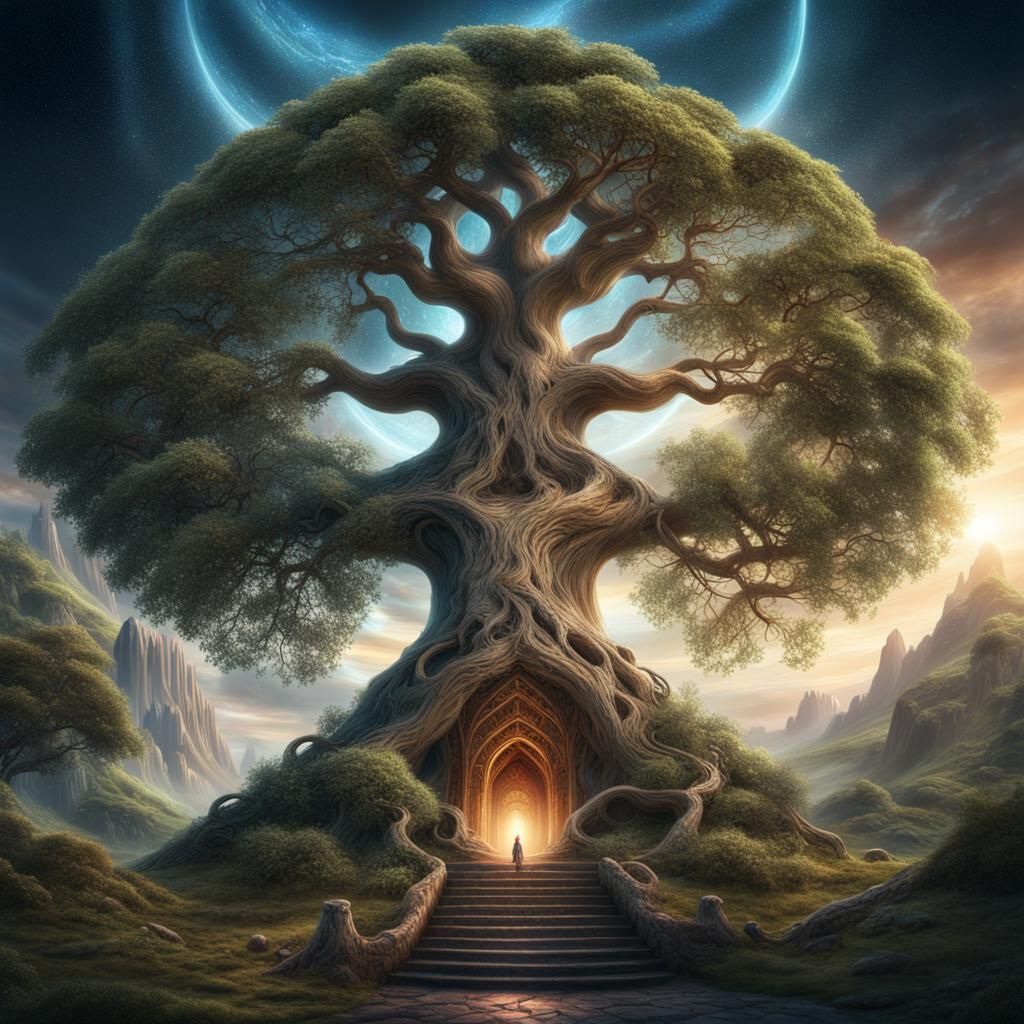 Mystical Yggdrasil: Awe-Inspiring Celestial Tree