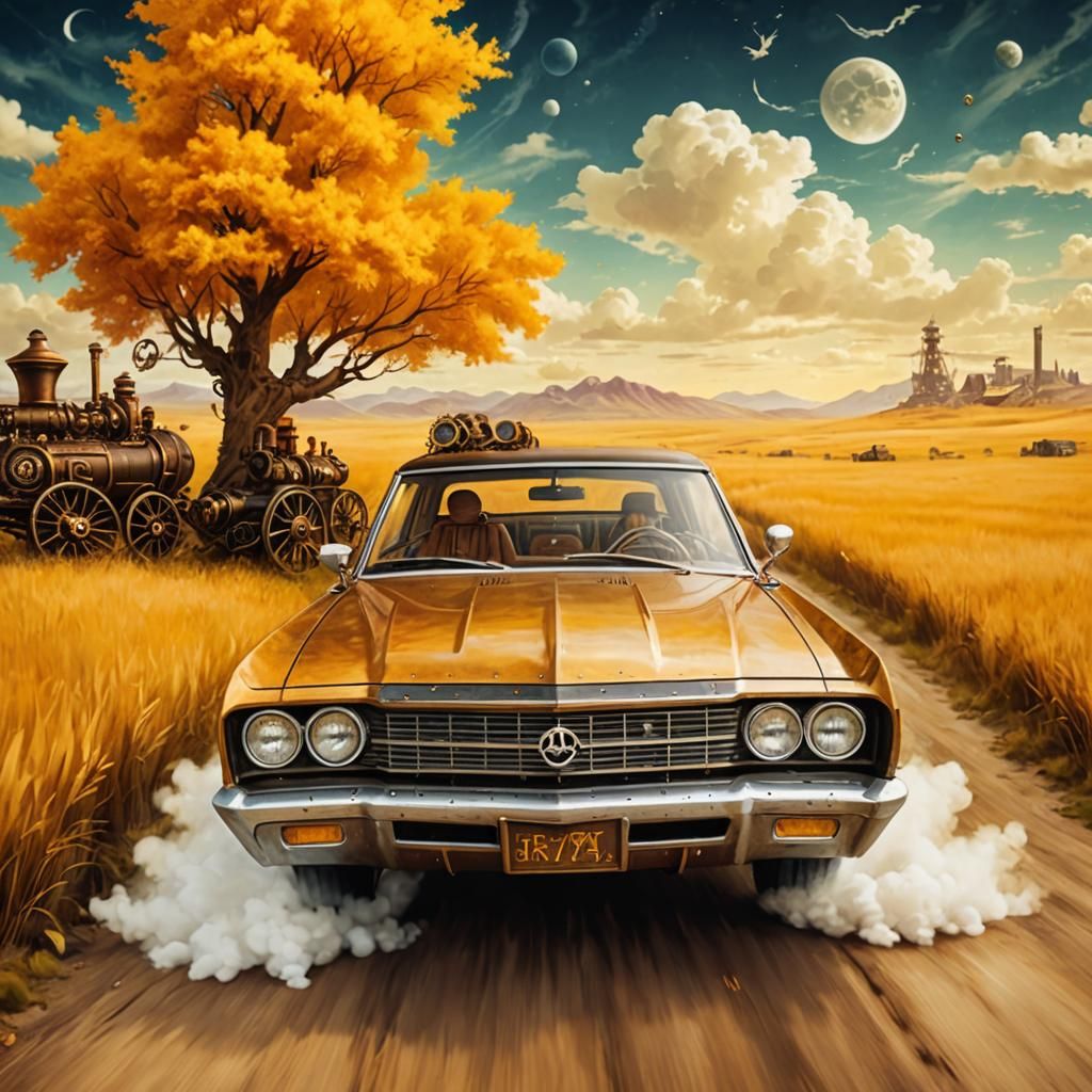 Steampunk Fever Dream: An AI-Generated Vision