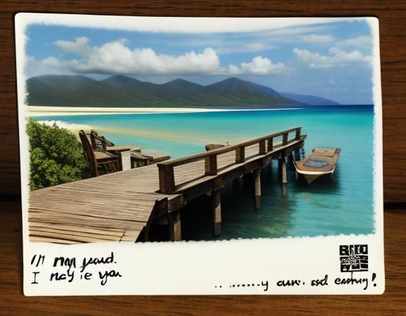 Found Postcard with Existential Message