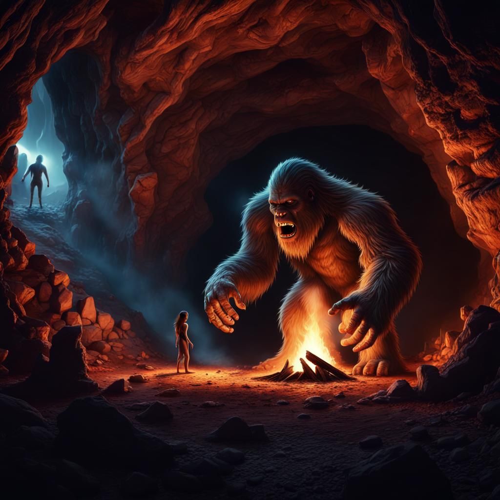 Bigfoot and Alien Chat in Arizona Cave