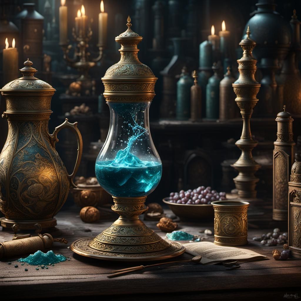 Felix Felicis: Luckiest Potion, Detailed Matte Painting
