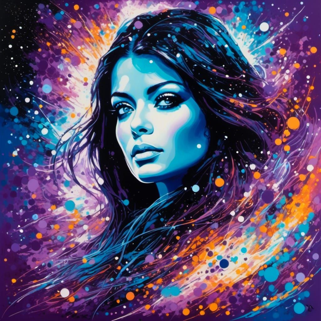 Aishwarya Rai, beautiful lavender turquoise...