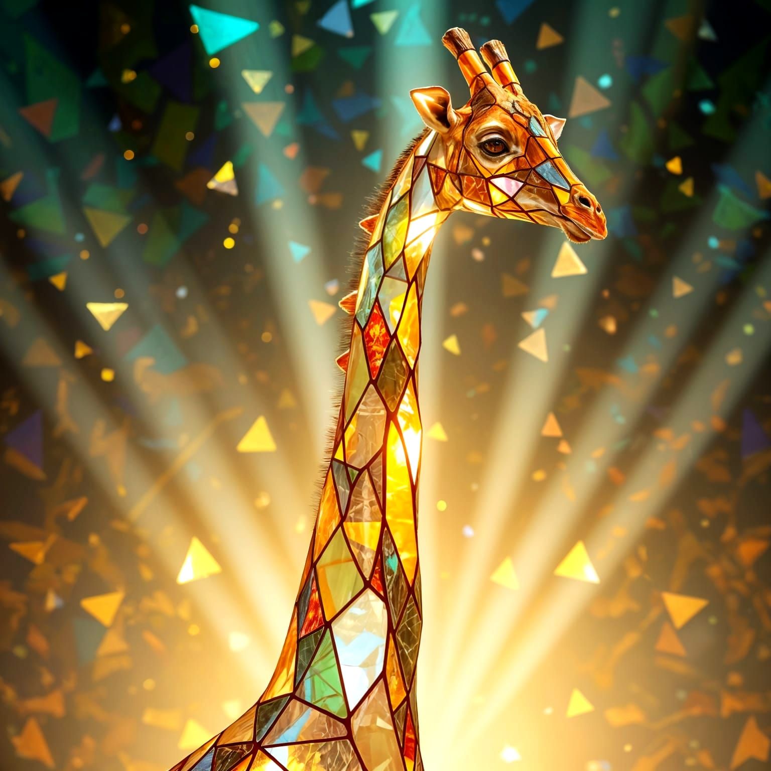 The Celestial Glass Giraffe
