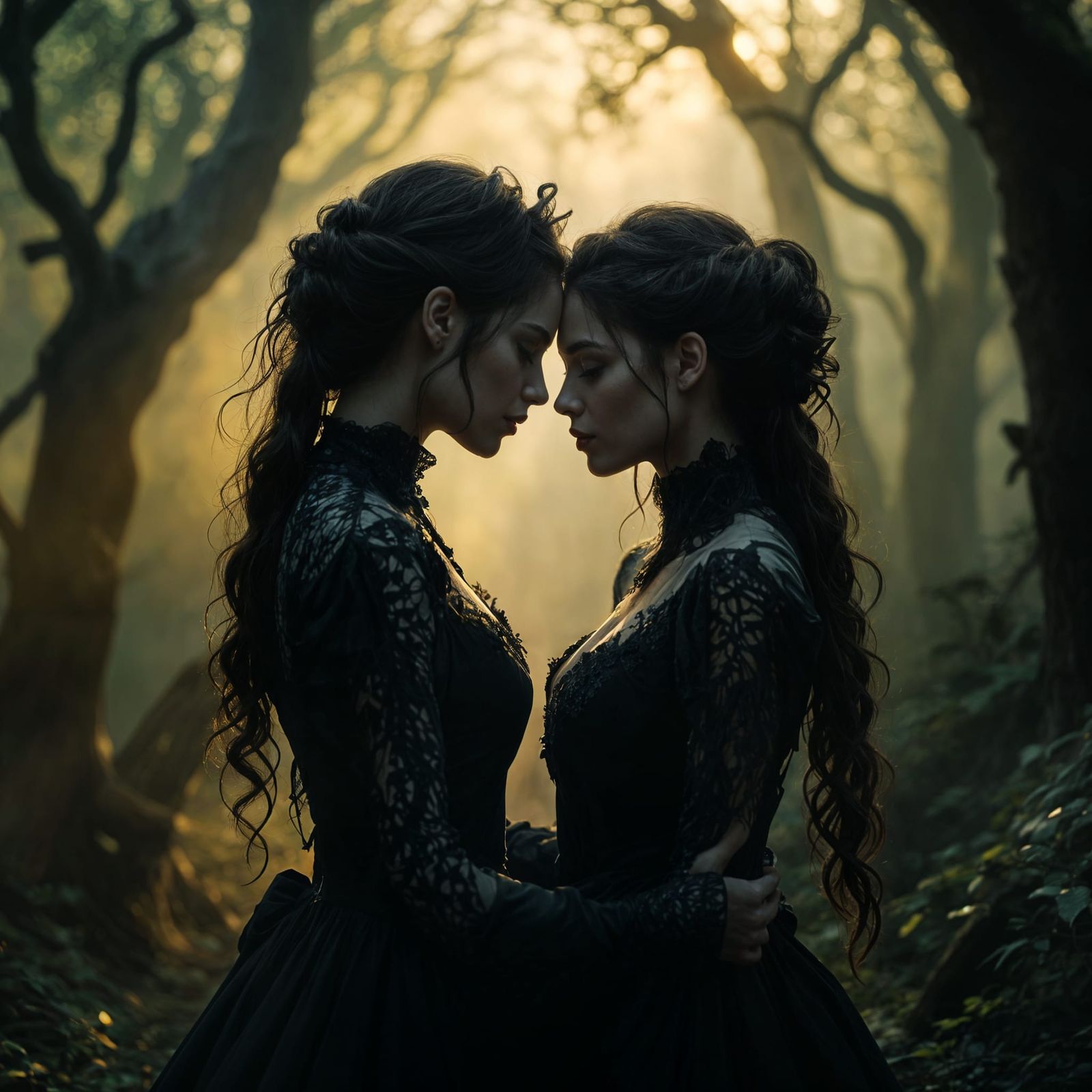 Two Women Embody the Mystique of a Haunted Forest in Golden ...