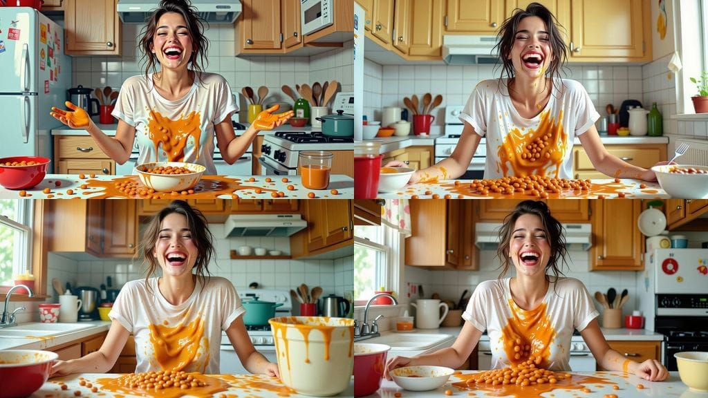 Sensual Food Play with Wet and Messy Joy