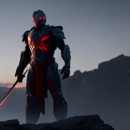 Detailed Matte Painting of Ultron in Deep Color