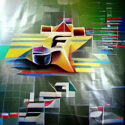 Vintage Formula 1 Racing Poster