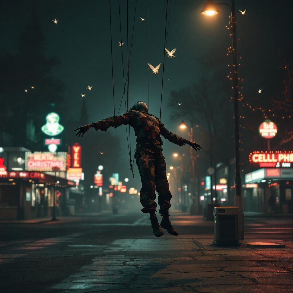 Surreal Midnight Scene in Ultra-HD Photorealistic CGI