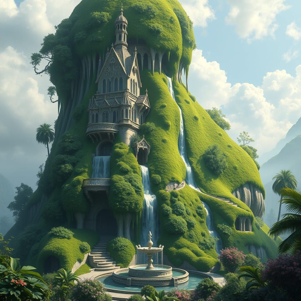 Enchanted Waterfront Palace in Whispering Woods