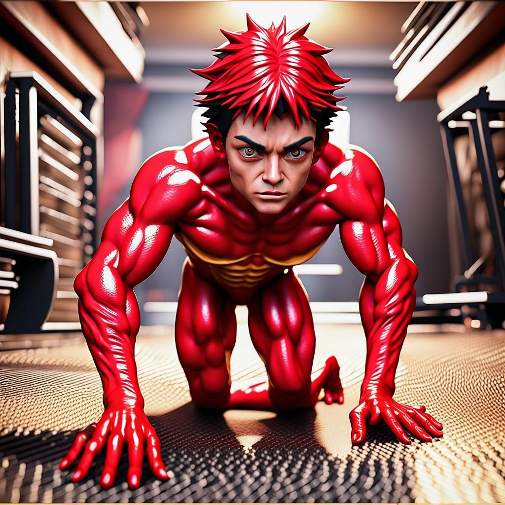 Kushina Full Body Pose in Hyperrealistic 3D