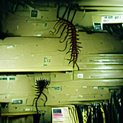 Realistic Centipede Close-Up