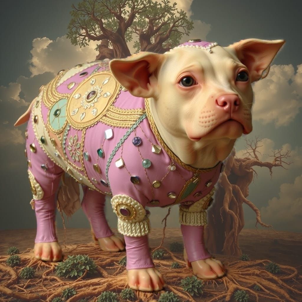 Trees Drift in a Realistic Sky Filled with Billowing Clouds