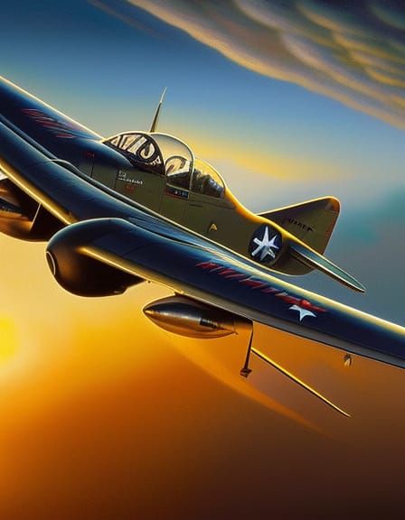 WW2 Jet Pilot Soars Through a Diesel Punk Thunderstorm