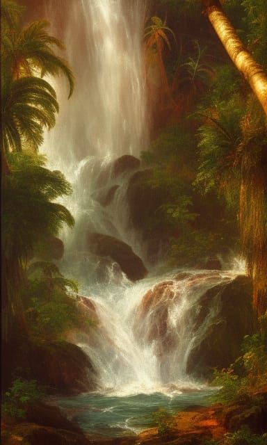 Waterfall in Rainforest