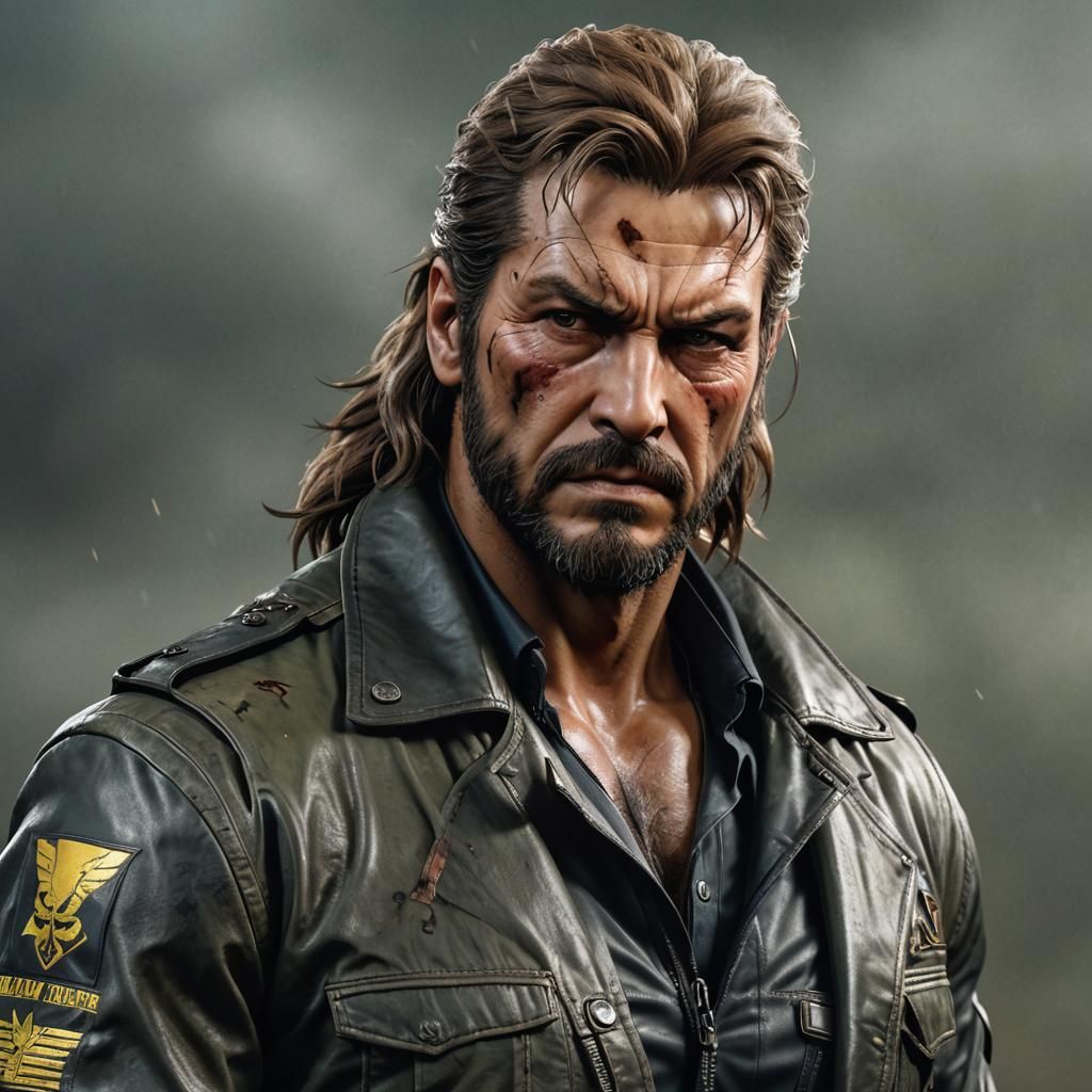 Photorealistic Portrait: Big Boss Meets Rambo in 4K