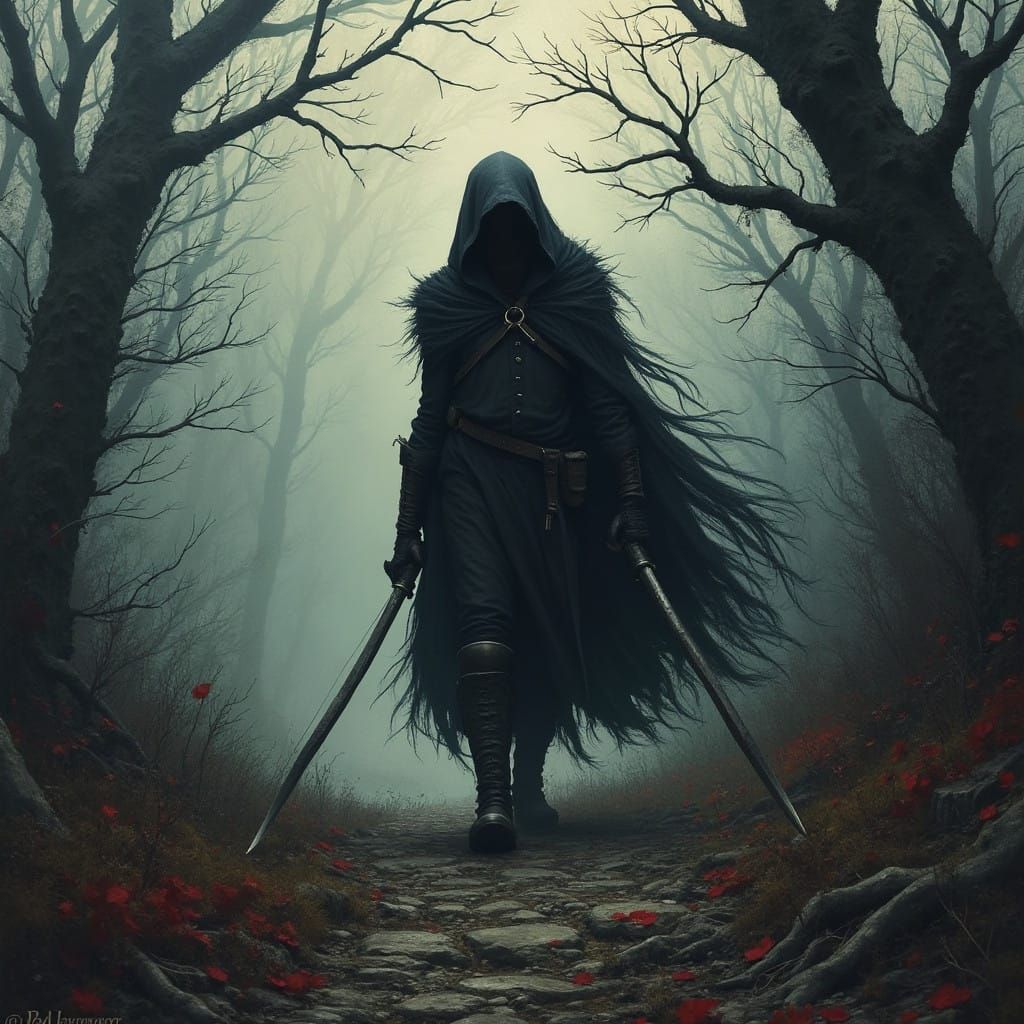 Grimdark Landscape in Muted Earth Tones