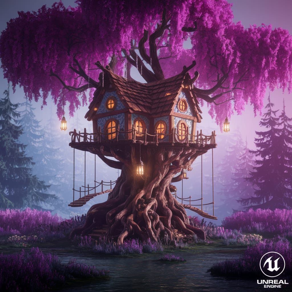 Cozy Treehouse Sanctuary in Enchanted Forest