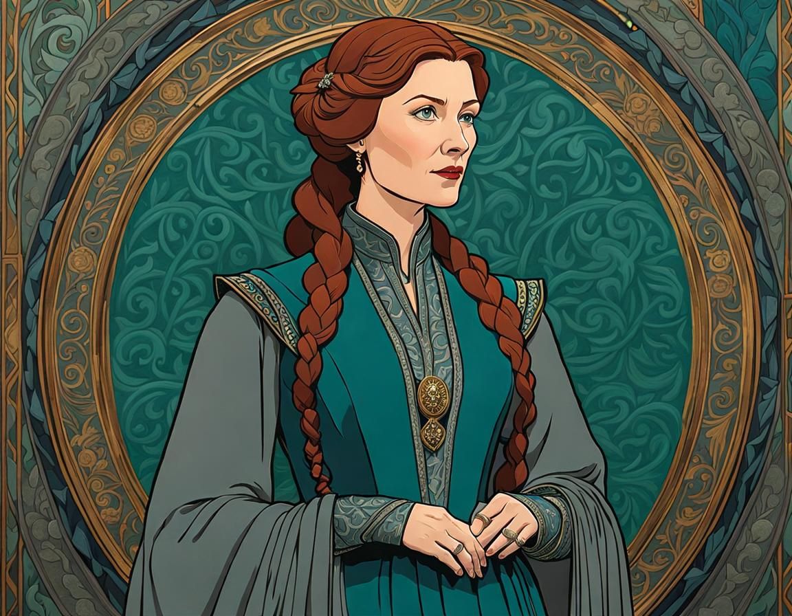 Catelyn Tully Portrait in Fairytale Style