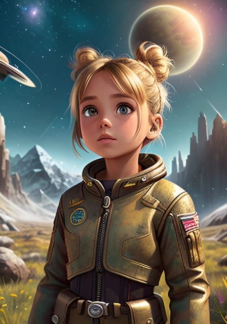 Child Astronaut's Living Room Lunar Mission