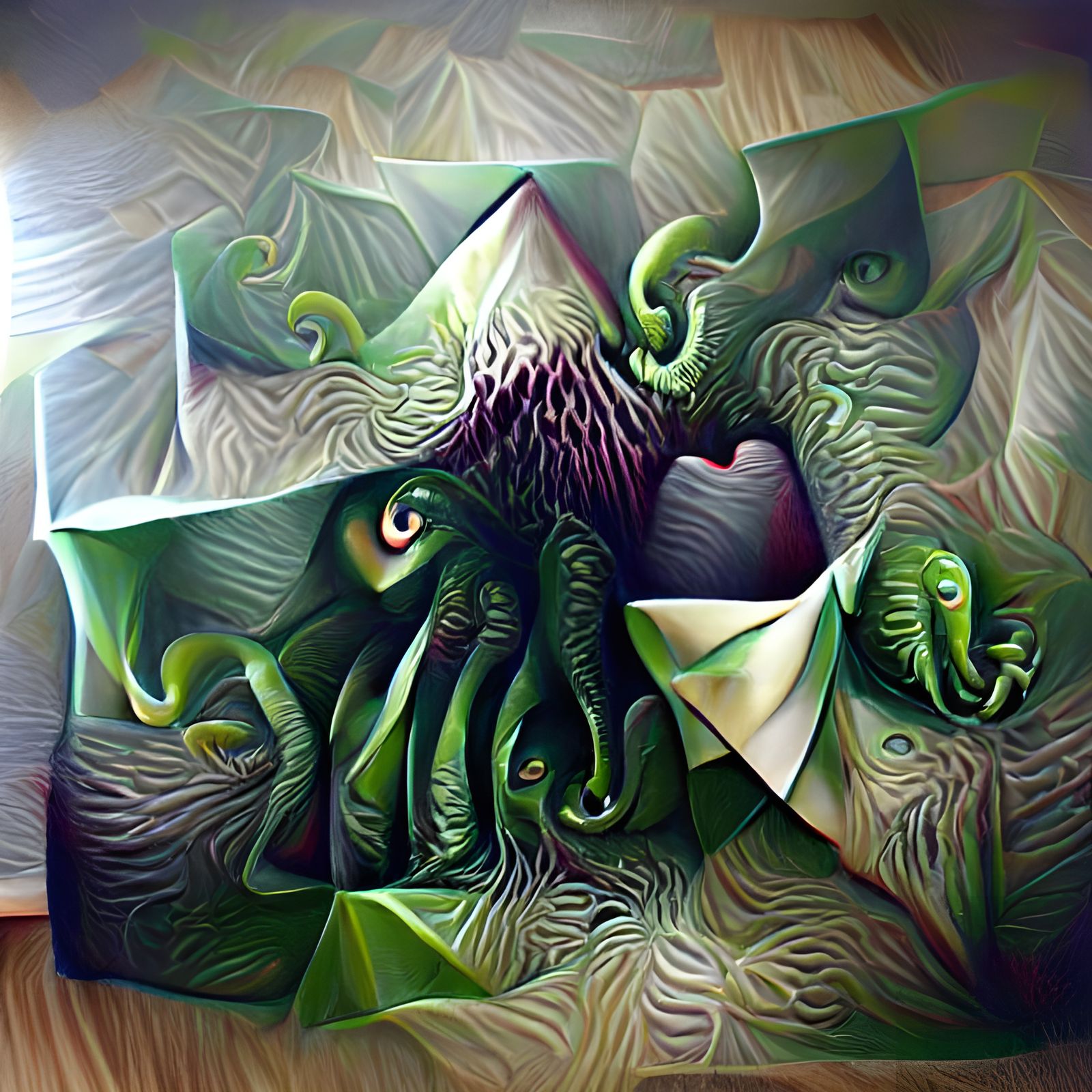 Cthulhu in Vorticist Style