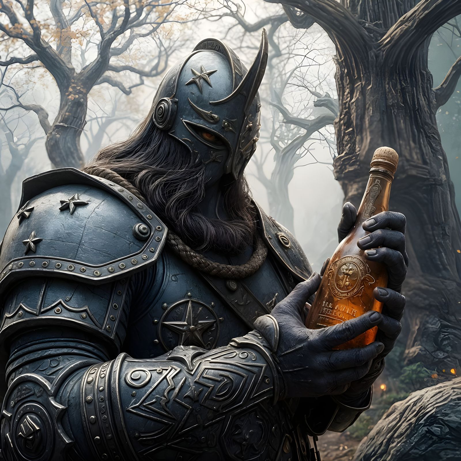 Fantastical Heavy Bread, Detailed Digital Art