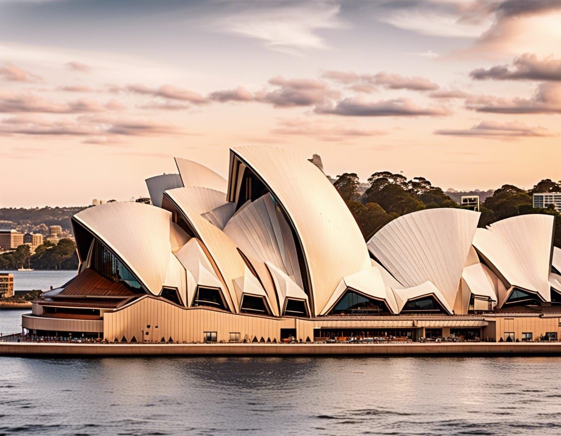 Sydney Opera House Vintage Postcard