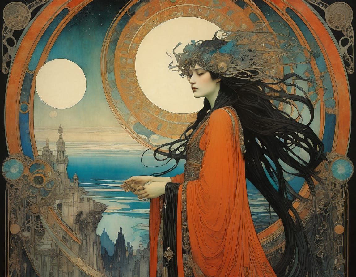 Art Nouveau and Biomechanical Fusion