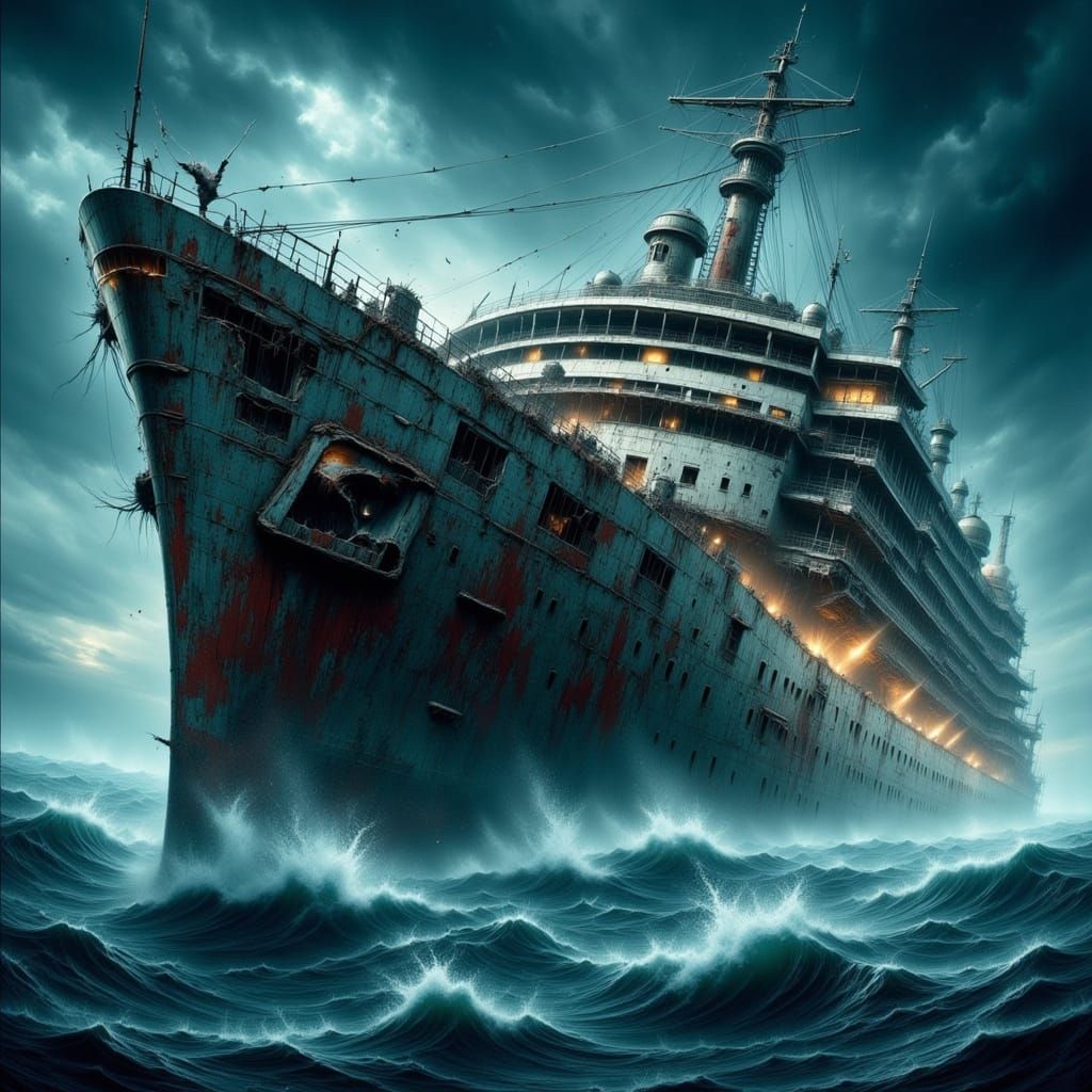 Haunted Cruise Ship Navigates Stormy Seas