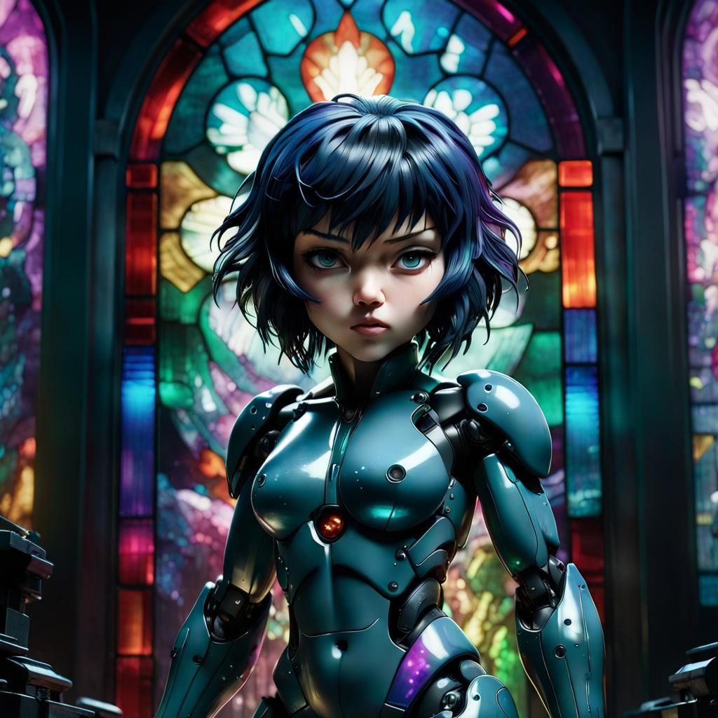 Chibi Motoko Kusanagi from Ghost In The Shell