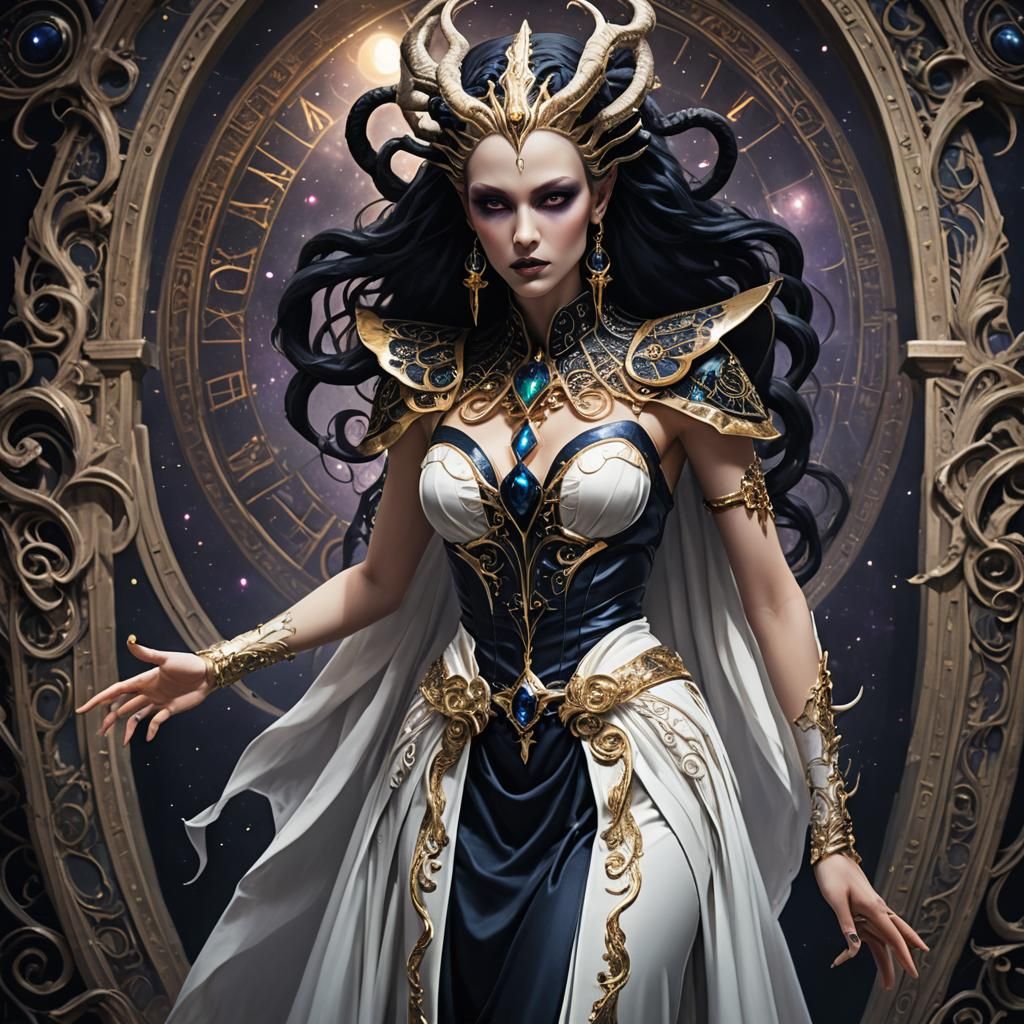 Human Nyarlathotep Reading in Golden Library