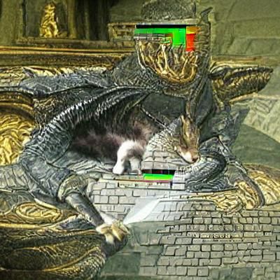 AI Generated Dark Souls Speedrunning Image