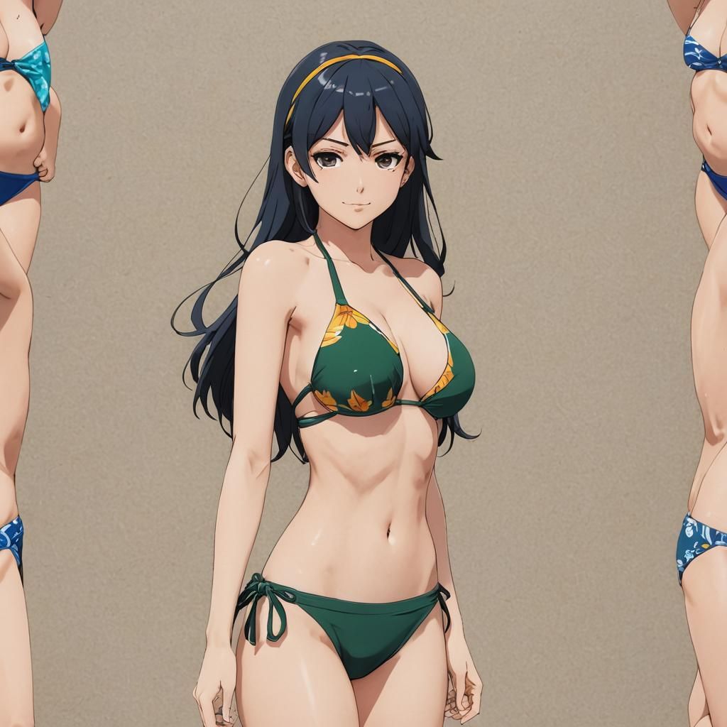 Anime Woman in Bikini