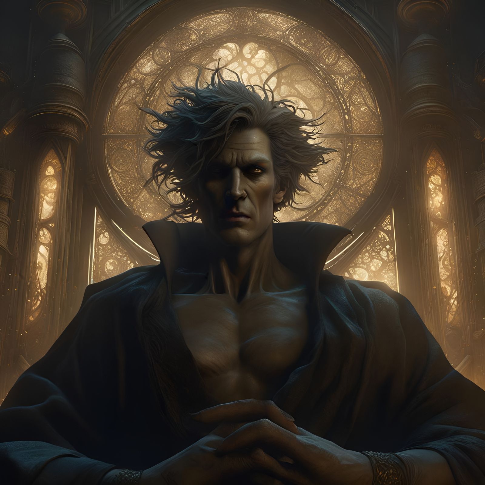 Sandman in Dark Fantasy Style