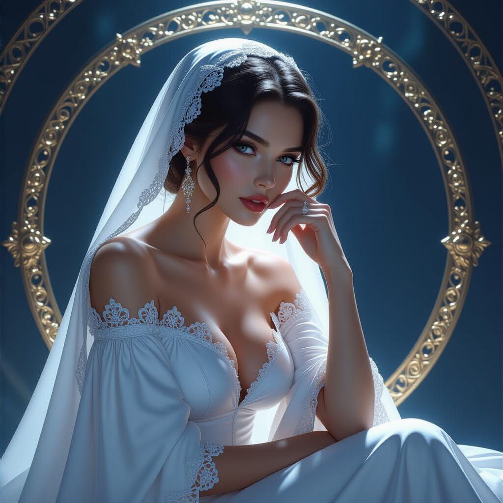 Dark Fantasy Portrait with Dramatic Lighting