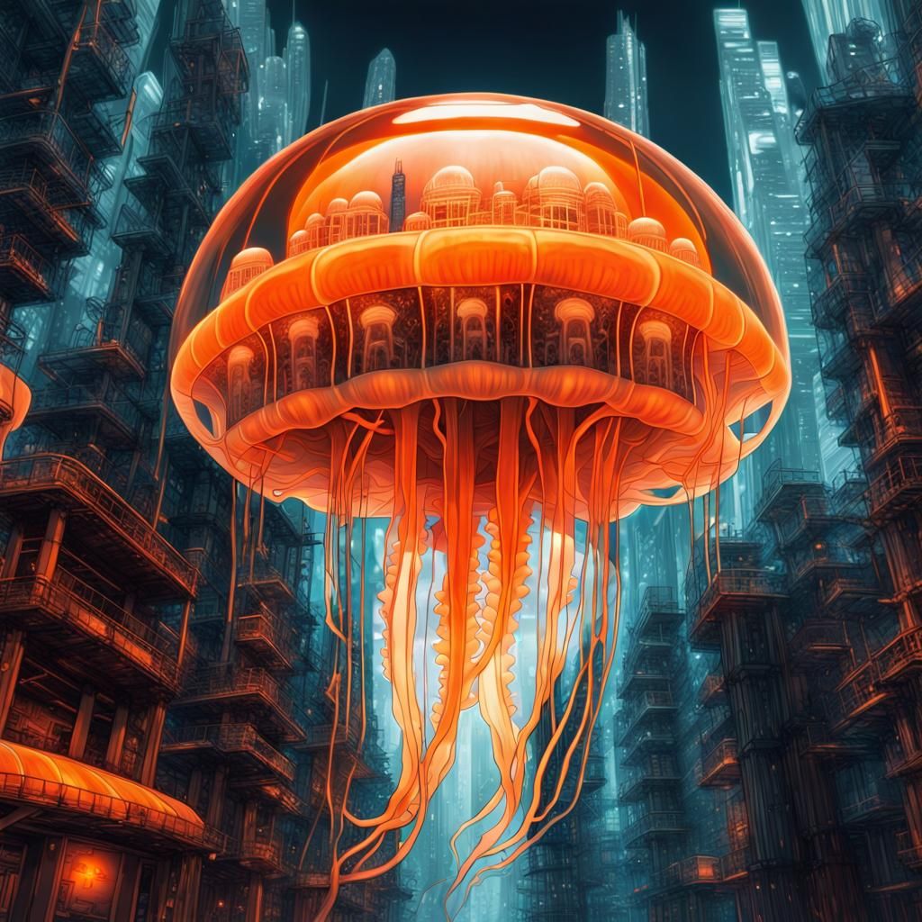 An Orange Jellyfish Experience