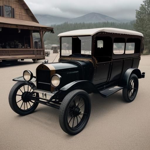 Modernized Conestoga Wagon at Car Show