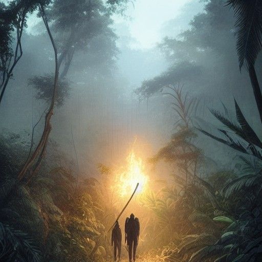 Sinister Jungle Procession by Greg Rutkowski