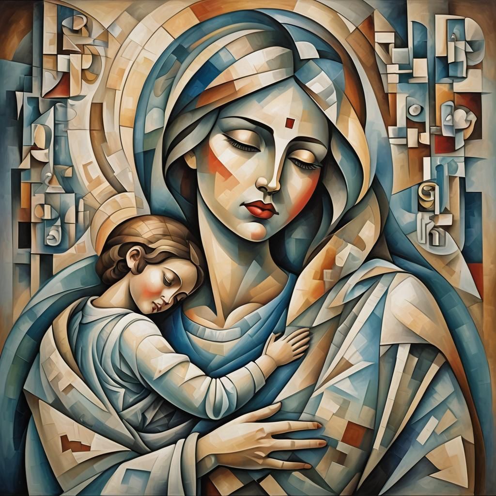 Cubist Manifestation of a Mother's Love