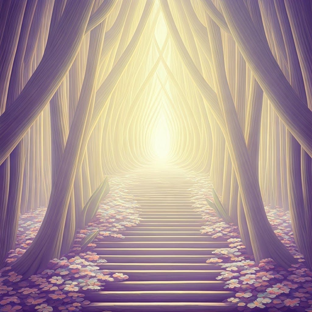 Whispering Realms in Pastel Hues