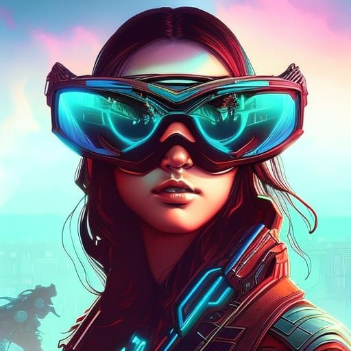 Post-Apocalyptic Girl with Esoteric Glasses