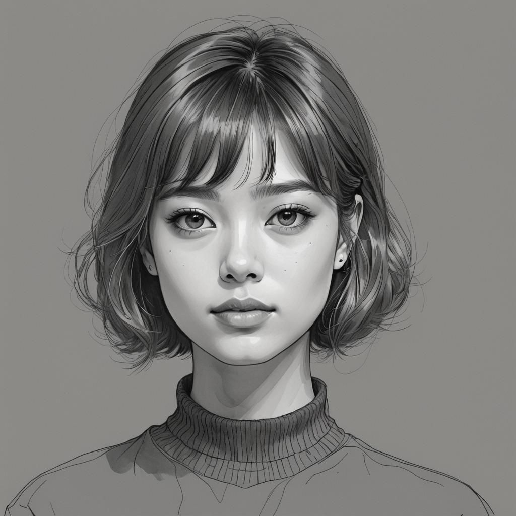 AI Self-Portrait: A Digital Reflection of Charm