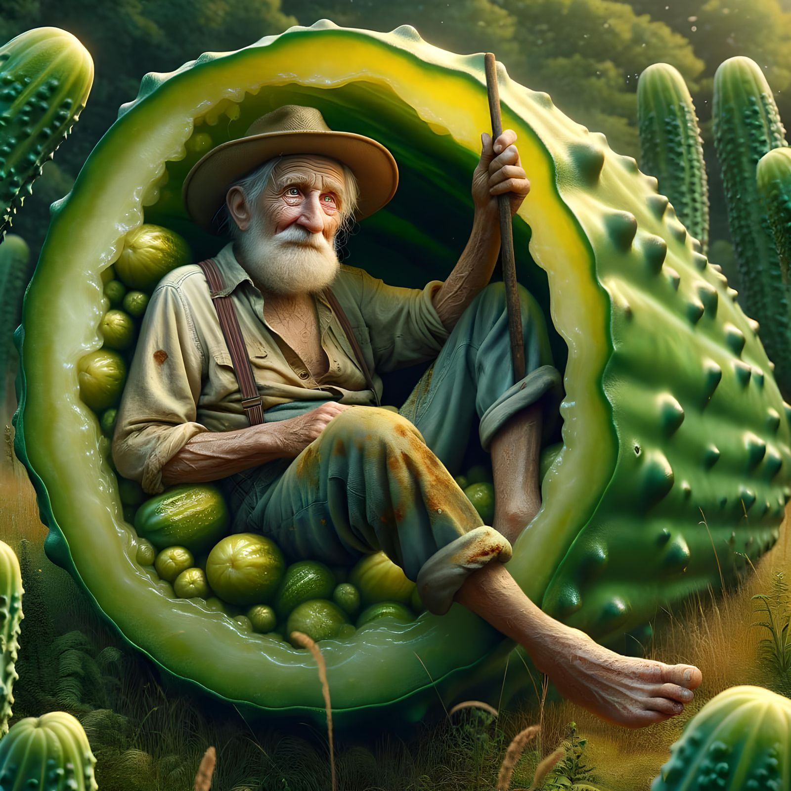 The Farmer Found Himself in a Pickle