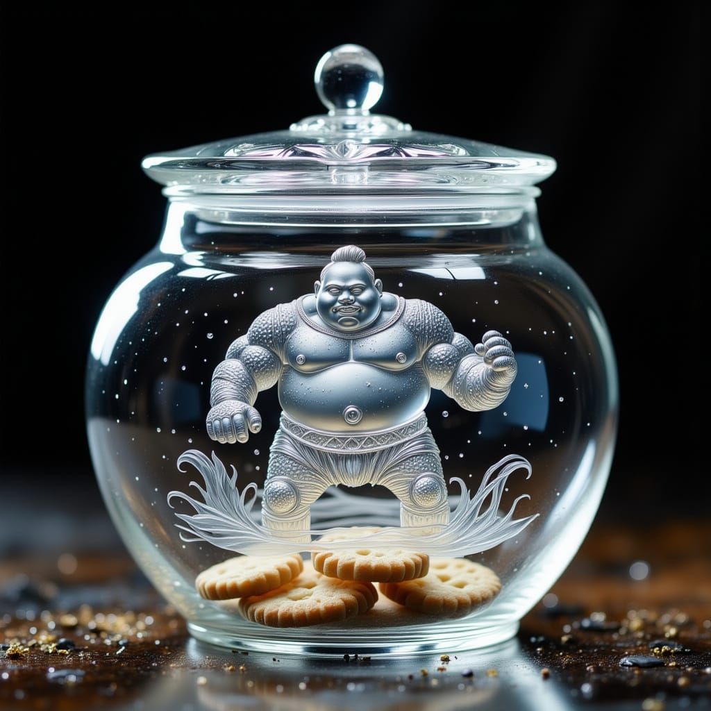 Sumo cookie jar